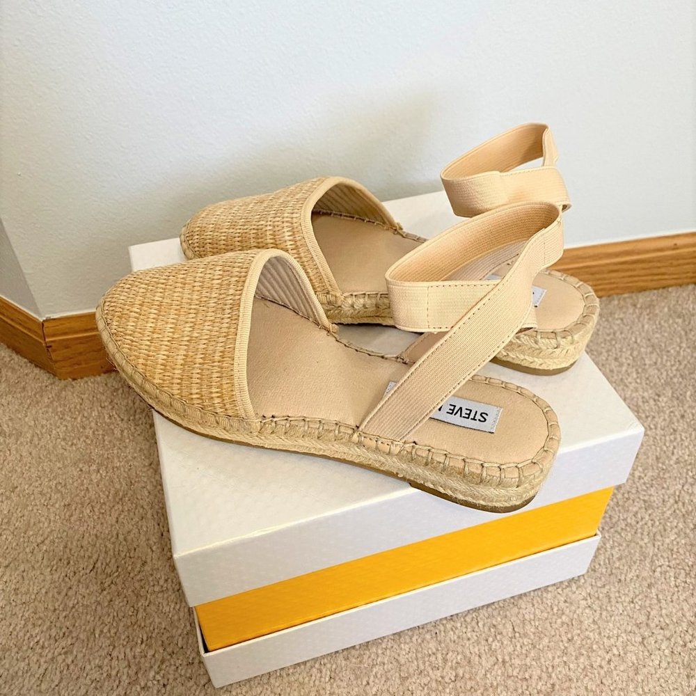 Steve Madden Merlene Wicker Espadrille Sandals